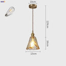 GobekUsa Glass Copper Pendant Lights for Dinning Living Room Decor