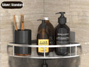 GobekUsa Bathroom Corner Shelves Suction Cup Storage Rack Shower & Kitchen Organizer