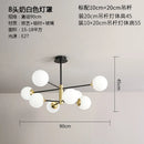 GobekUsa Glass Ball LED Chandelier - Modern Indoor Lighting Fixtures for Living Room & Bedroom