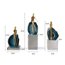 GobekUsa Agate Crystal Golden Sculpture - Modern Home Decor Ornament