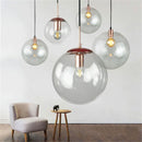 GobekUsa Clear Glass Lamp Shade Round Light Cover Replacement - D13cm to D25cm