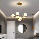 GobekUsa Gold LED Chandelier Rings for Living Kitchen Bedroom Dining Room