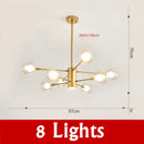 GobekUsa Glass Ball Chandelier Modern Spotlight Pendant Lamp Lighting