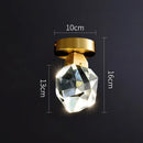 GobekUsa Crystal Aisle Ceiling Light: Simple & Modern All Copper Lamp