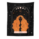 GobekUsa Celestial Constellation Tapestry Moon Phase Wall Hanging for Unique Home Décor