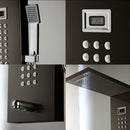 GobekUsa Brushed Nickel Shower Column with Hand Shower, Tub Spout, and Massage System