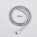 GobekUsa Black ABS Handshower Head with 150cm Stainless Hose - Wall Mounted Faucet Accessory