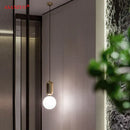 GobekUsa Glass Ball LED Bedside Pendant Lamp