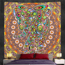 GobekUsa Elephant God Mandala Tapestry: Bohemian Home Decor Hippie Style Large Tapestry