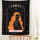 GobekUsa Celestial Constellation Tapestry Moon Phase Wall Hanging for Unique Home Décor