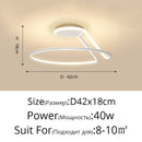 GobekUsa Aluminum LED Chandelier: Modern Minimalist Bedroom Kitchen Lighting Fixtures