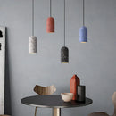 GobekUsa Cement Pendant Lights - LED Industrial Decor for Kitchen Dining Room Bar
