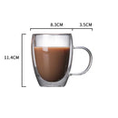 GobekUsa Double-Walled Transparent Glass Cup - Versatile Drinkware for Any Occasion