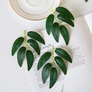 GobekUsa Green Silk Willow Leaves Flowers for Home Wedding Decoration