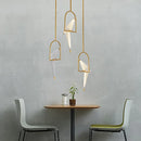 GobekUsa Love Bird Chandelier Lighting - White Gold Designer Lustre for Dining Room