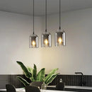 Nordic Smoky Gray Glass Pendant Light