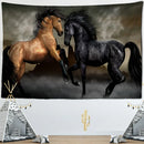 GobekUsa Galloping Horse Tapestry Wall Hanging Psychedelic Bohemian Hippie Carpet Art