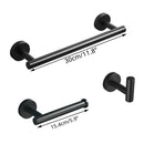 GobekUsa Bathroom Hardware Set: Towel Bar, Robe Hook, Rack, Shelf, Tissue Holder, Hook