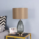 GobekUsa Glaze Liuli Crystal Table Lamp, Large Lamp for Living Room and Bedroom
