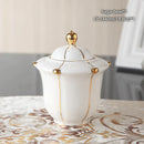 GobekUsa Elegant Bone China Tea Set Luxury Porcelain Coffee Pot Creamer Sugar Bowlcaffold