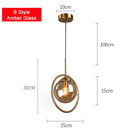 GobekUsa Glass Ball Pendant Lamps: Modern Lighting for Bar, Restaurant, Bedroom