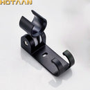 GobekUsa Black Aluminum Hand Shower Holder Wall Mount Bracket