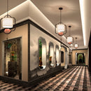 GobekUsa Chinese Cloth Chandelier for Bedroom, Dining Room, Corridor, Hotel - Light & Elegant