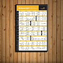 GobekUsa Bodybuilding Workout Home Gym Canvas Poster Wall Art Fitness Training Chart