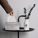 GobekUsa Leather Tissue Box Holder - Nordic Style Decor Storage Case