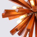 GobekUsa Dandelion Wooden Pendant Lights - Solid Wood Hanging Lamps for Dining Room & Restaurant