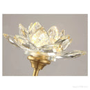 GobekUsa Lotus LED Crystal Wall Lamp: Chinese Style Bedroom & Living Room Decor