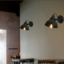 GobekUsa Industrial Black Wall Sconce E27 Wall Lamp for Indoor Lighting