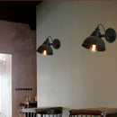 GobekUsa Industrial Black Wall Sconce E27 Wall Lamp for Indoor Lighting, Adjustable Retro Loft Bedside