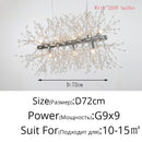 GobekUsa Gold/Silver LED Crystal Chandelier for Home Living Dining Study Hall Bedroom