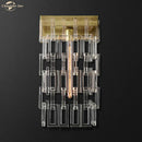 GobekUsa Crystal Wall Sconce Lamp: Modern Art Deco Square Design for Home Interior