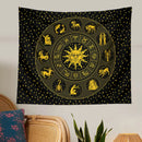 GobekUsa Constellation Zodiac Tapestry: Astrology Wall Decor for Witchcraft Room & Dorm