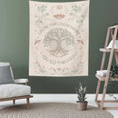 GobekUsa Life Tree Sun Moon Tapestry Wall Hanging for Home Decor and Dorm Room