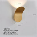 GobekUsa LED Wall Lamps 5W for TV Background Bedside, Living Room Corridor, Nordic Style