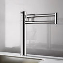 GobekUsa 360 Degree Chrome Foldable Kitchen Faucet Hot Cold Sink Mixer, Brass Deck Mounted