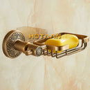 GobekUsa Antique Brass Bathroom Soap Basket Wall Mounted Soap Dish Holder