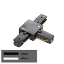 GobekUsa 1m Black White Aluminum 2-Wire Connector Track Rail Spotlight Fitting