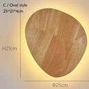 GobekUsa LED Wooden Wall Lamp: Modern Nordic Style Bedroom Wall Light, AC110-240V