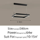 GobekUsa LED Chandelier: Modern Aluminum Luster Lamps for Bedroom, Hall, Dining, Living Room