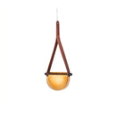 GobekUsa Handmade Leather Glass Pendant Lamp for Room Restaurant Bedside - Modern Style