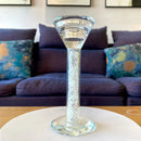 GobekUsa Crystal Diamond Glass Candle Holder for Home Decor