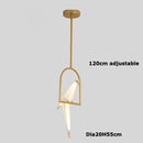 GobekUsa Love Bird LED Wall Sconce Iron Acryl Wall Light for Bedroom Corridor