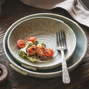 GobekUsa Japanese Style Ceramic Round Plate - Restaurant Quality Dinnerware