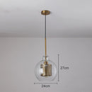GobekUsa Gold Mesh Glass Ball Pendant Light Industrial Kitchen Fixture