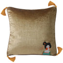 GobekUsa Chinoiserie Tang Dynasty Lady Embroidered Cushion Cover for Sofa