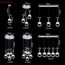 GobekUsa LED Wine Glass Pendant Lights for Restaurant, Bar, and Dining Room